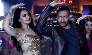Ajay Devgn and Sonakshi Sinha in the Mungda song from Total Dhamaal