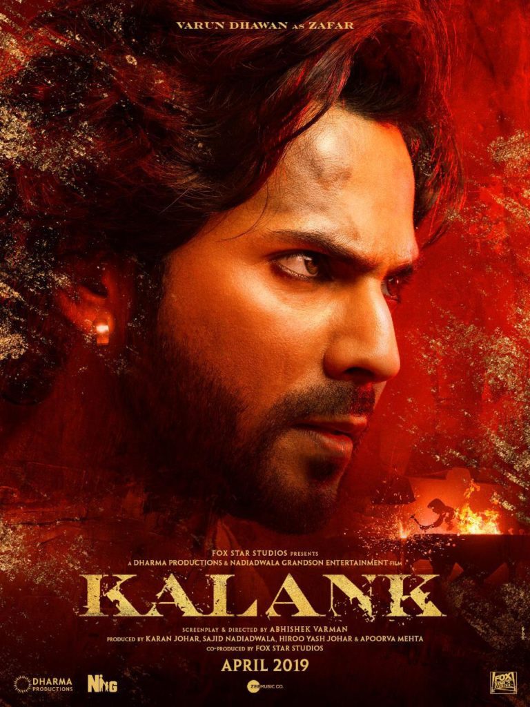 kalank first look varun dhawan as zafar and his battle face is impressive