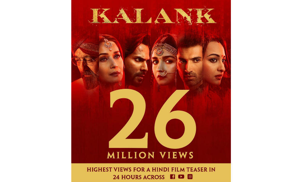 Kalank poster crossing millions of views