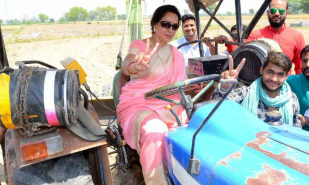 Hema Malini trolled for her campaigning