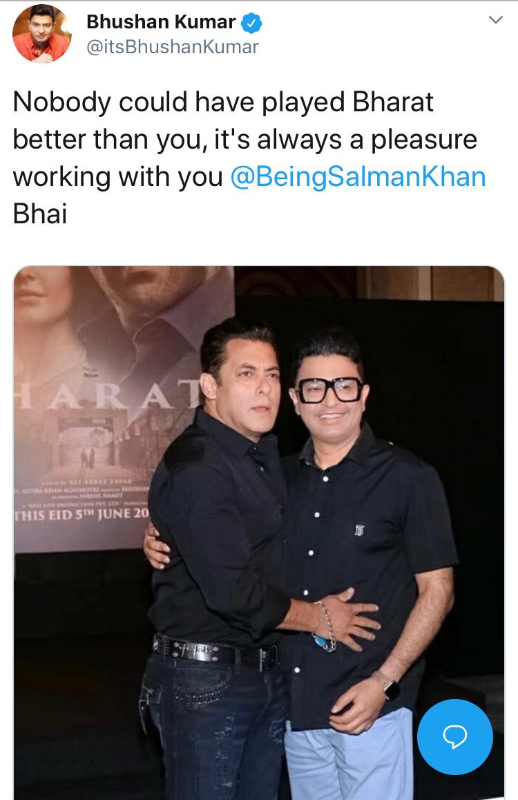 Bhushan Kumar's twitter