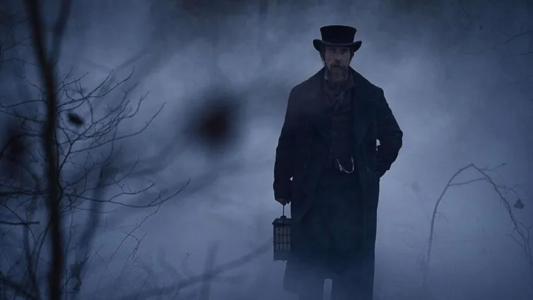 Dark cinematic scene representing popular mystery-horror movies on Netflix