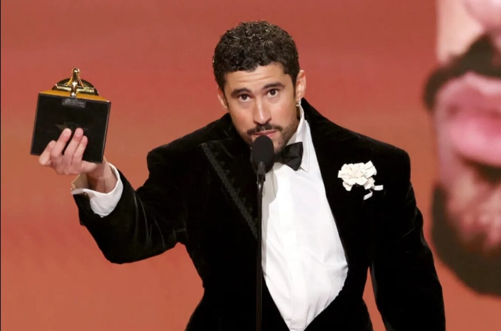 Bad Bunny celebrates a historic Grammy moment