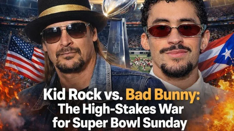Kid Rock vs. Bad Bunny The High-Stakes War for Super Bowl Sunday