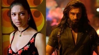 Ranveer Singh and Arjun Rampal in a tense scene from Dhurandhar 2