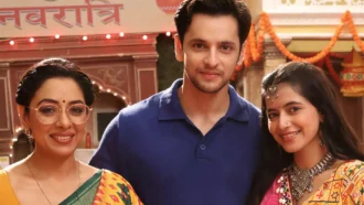 Anupama Rupali Ganguly looking shocked as Prem and Prerna get close in latest spoiler