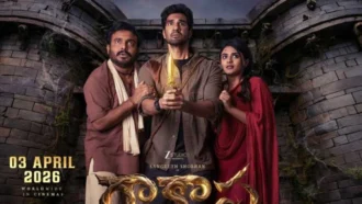 Sangeeth Shobhan in a scene from the movie Raakaasaa