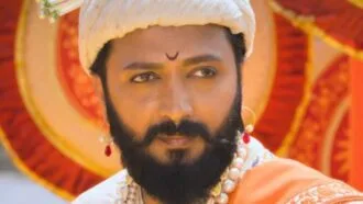 Abhishek Bachchan as Sambhaji and Riteish Deshmukh as Shivaji in Raja Shivaji teaser