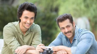Salman Khan and Aayush Sharma together at a family event